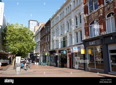 shops   buildings  birmingham  street city centre uk stock photo alamy