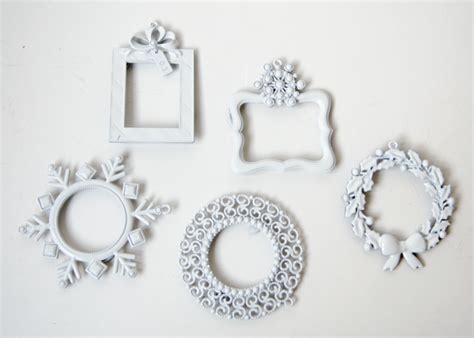 craftaholics anonymous  easy christmas crafts  ornament frames