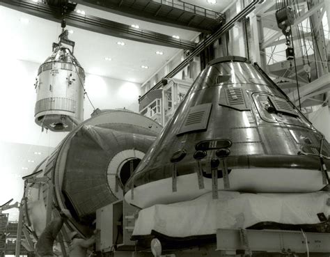 In 1969 Apollo 11 Command And Service Module Prepared Nasa