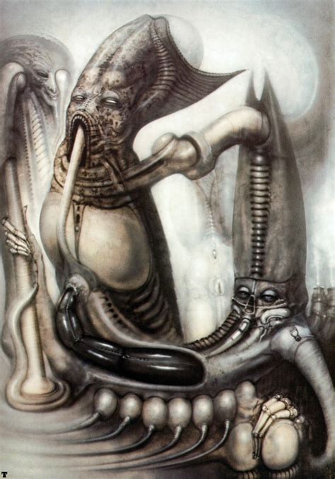H R Giger Anarchistcoloringbook