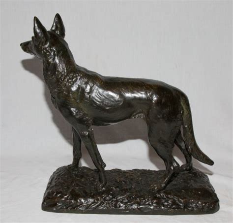 Bronze Berger Belge Signé R Marquet 1875 1939 Xxe