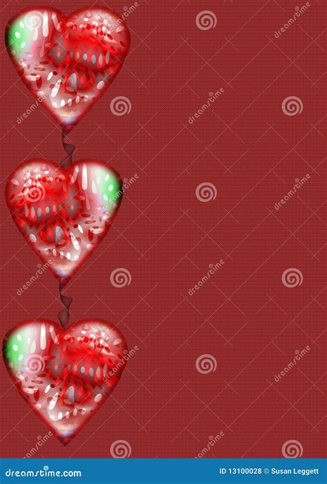 heart border  paper stock illustration illustration  valentines