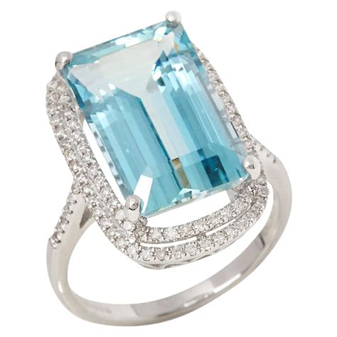 beautiful ct aquamarine ring  stdibs