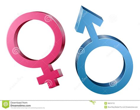 Male And Female Sex Symbols Stock Vector Illustration Of Plus