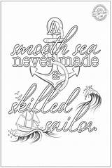 Coloring Pages Motivational Adults Quote Quotes sketch template