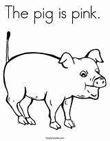 Coloring Pink Pig Pages Oink Color Noodle Says Preschool Cute Twisty Colors Bank Animal Twistynoodle Print Kids Ll Piggy Favorites sketch template