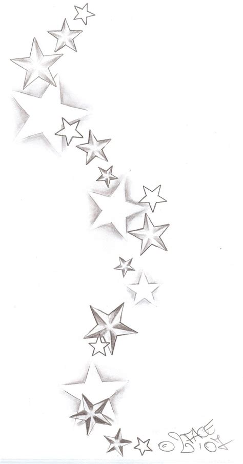 stars drawing tattoo