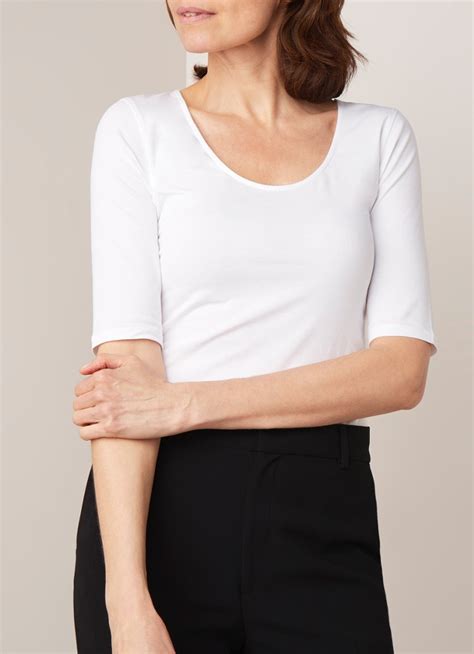 filippa   shirt met halflange mouwen wit de bijenkorf