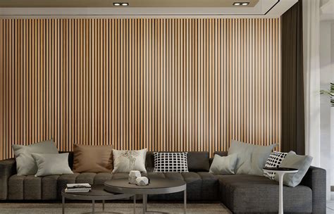 acoustic wood slat panels oak slat wall  ceiling