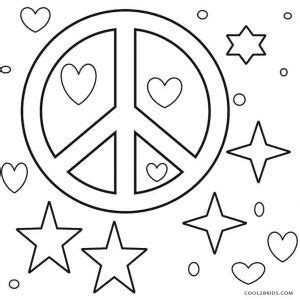 printable peace sign coloring pages coolbkids peace coloring