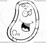 Germ Happy Coloring Face Clipart Cartoon Outlined Vector Cory Thoman Drawing Getdrawings Regarding Notes sketch template