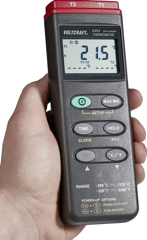 voltcraft  thermometer      sensor type  data logger conradcom