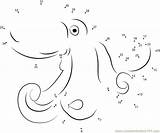 Octopus Dots Dot Polpo Unisci Puntini Animali sketch template