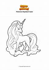 Colorear Galar Rapidash Galopa Supercolored sketch template