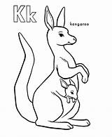 Coloring Kangaroo Pages Printable Kids Bestcoloringpagesforkids Book sketch template