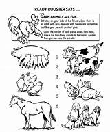 Coloring Agriculture Pages John Deere Farm Kids Safety Teaching Farming Words Animals Getcolorings Book Color Basics Ones Little Test Counting sketch template