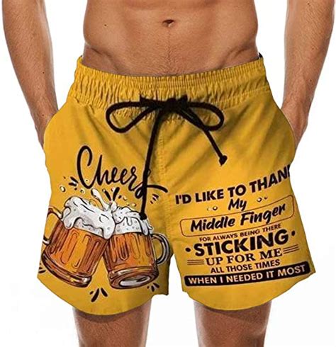 zwembroek voor heren grappige bedrukte graphics zomer strand shorts surfbroek zwembroek