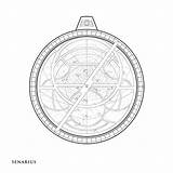 Astrolabe Utiliser Ciel sketch template