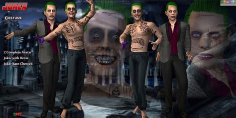 Second Life Marketplace R F Costume Joker W Dress And Bare Chested