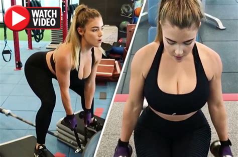 jem wolfie australian instagram babe filmed working out in the gym daily star