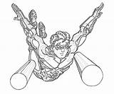 Coloring Pages Injustice Gods Among Deathstroke Nightwing Template sketch template
