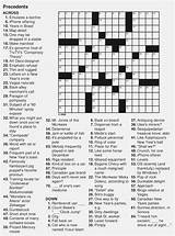 Crossword sketch template