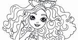 High Ever After Coloring Madeline Hatter Pages sketch template