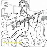 Elvis Presley Coloring Pages Printable Cool Color Colour Sheets Colouring Print Choose Regarding Encourage Adult Getdrawings Sites Drawings Getcolorings Rocks sketch template