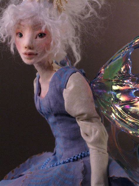 Fairy Doll With White Hair And Blue Dress Fairy Dolls