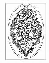Coloring Pages Owl Owls Adult Paisley Colouring Abstract Line Kleuren Adults sketch template