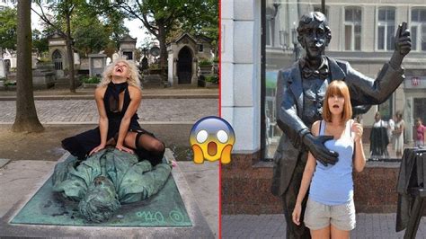 People Having Too Much Fun With Statues Youtube