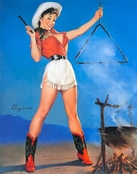 Legends Of The Old West Come And Get It By Gil Elvgren