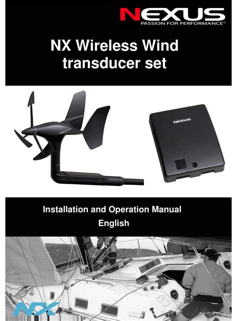 nexus nx wireless wind transducer set installation  operation manual   manualslib