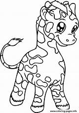 Coloring Pages Baby Giraffe Cute Giraffes Animal Kids Printable Animals Cartoon Drawing Face Print Color Google Elephant Head Search Getcolorings sketch template