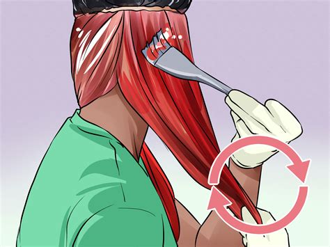 How To Dye Hair Bright Red Under Black Hair With Pictures