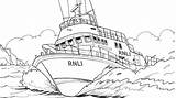 Rnli Lifeboat Drawing Sheets Line Colouring Activity Posters Class Ages sketch template