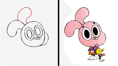 how to draw amazing world of gumball anais watterson