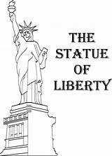Coloring Statue Liberty Pages Kids Veterans July 4th Book Fun Add Clipart Independence Cliparts Holiday Gif Library sketch template