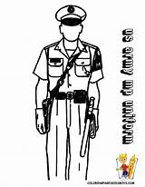 Coloring Pages Police Army Yescoloring Uniform Woman Military Printables Popular Navy sketch template