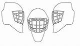 Goalie Helmets sketch template