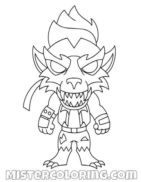 dire chibi skin fortnite coloring page coloring pages  kids