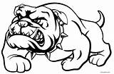 Bulldogs Coloring Georgia Pages Printable Getcolorings Col sketch template