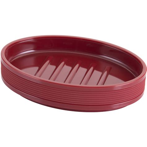 mainstays soft touch plastic red soap dish   walmartcom