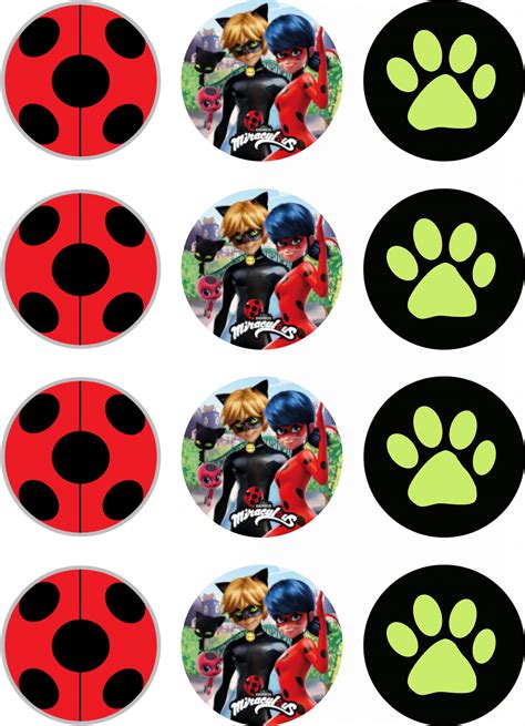 miraculous ladybug cupcake toppers shore cake supply