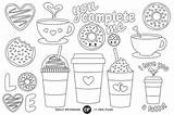 Donuts sketch template