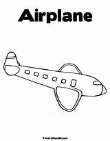 Coloring Pages Airplane Kids Transportation Labels sketch template
