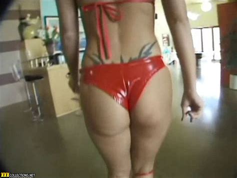 gorgeous blonde jessica darlin red latex bikini bts video download