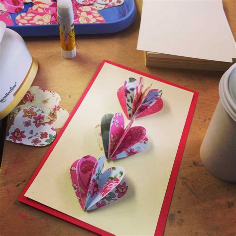 pop  valentine cards art projects  kids