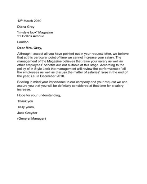 sample letter declining  request   politely decline  request