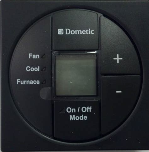 dometic single control kit lcd cool furnace thermostat  black rv air conditioner store
